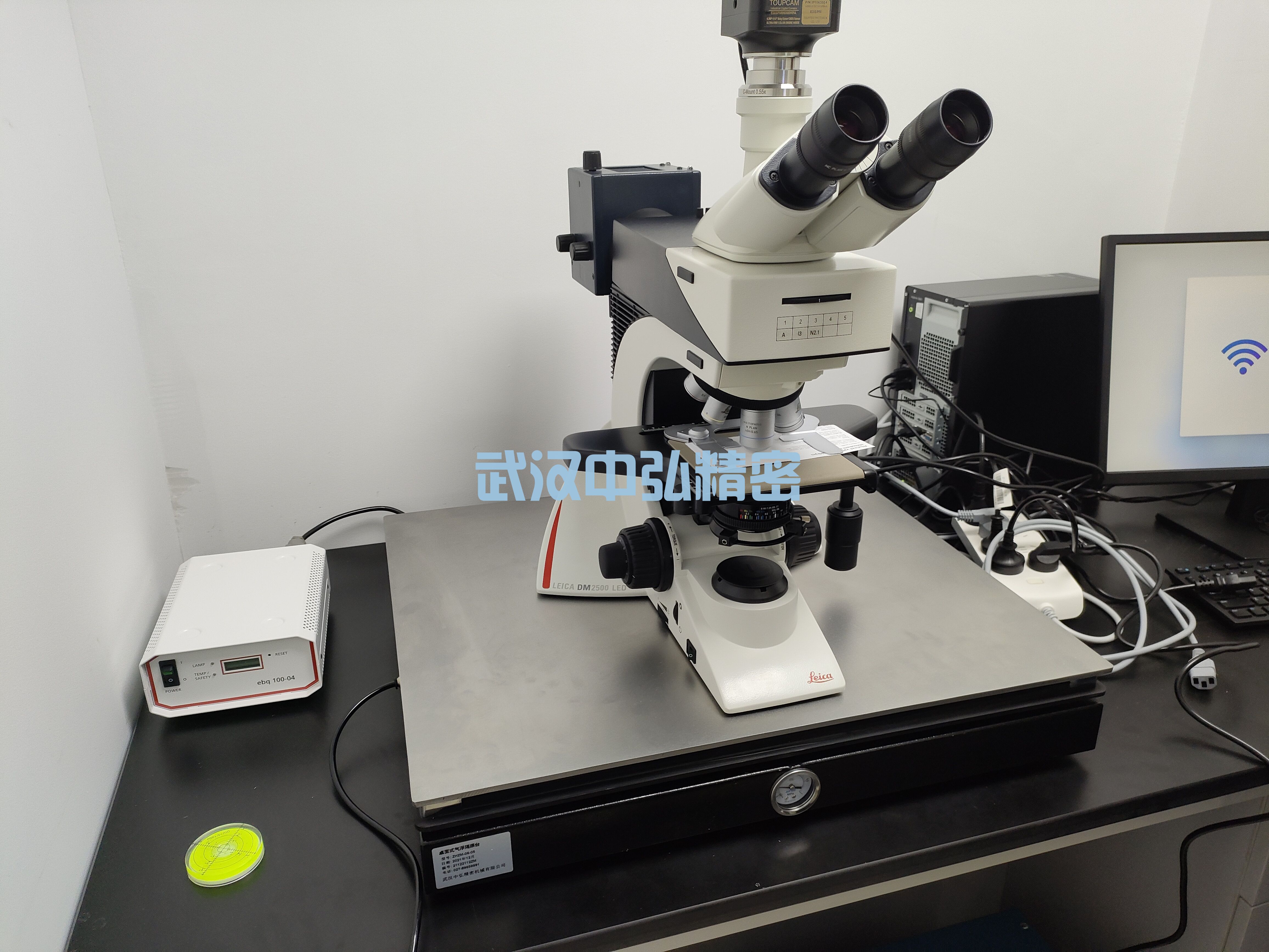 桌面型气浮隔振台 配套显微镜案例(图1)