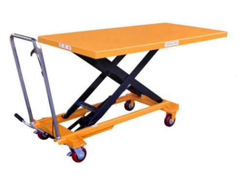 手动液压升降平台车使用